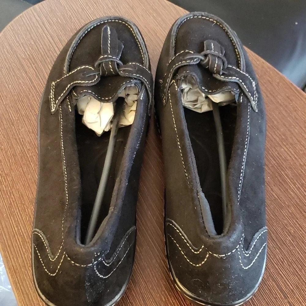 Osslue Women's Classic Microsuede Black  Loafers Size 8.5